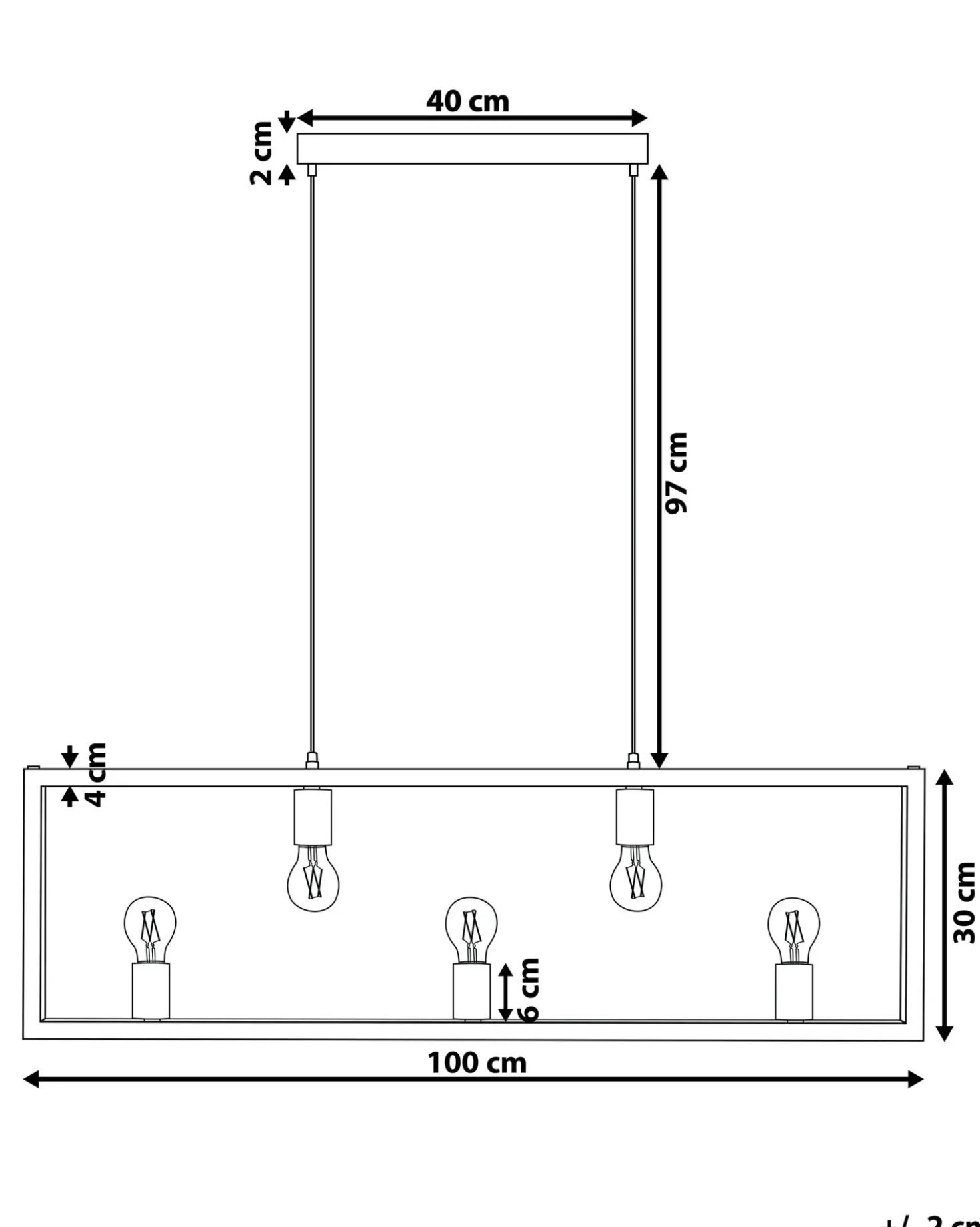 Lampadario BAYAS Metallo Ottone