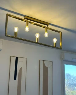 Lampadario BAYAS Metallo Ottone