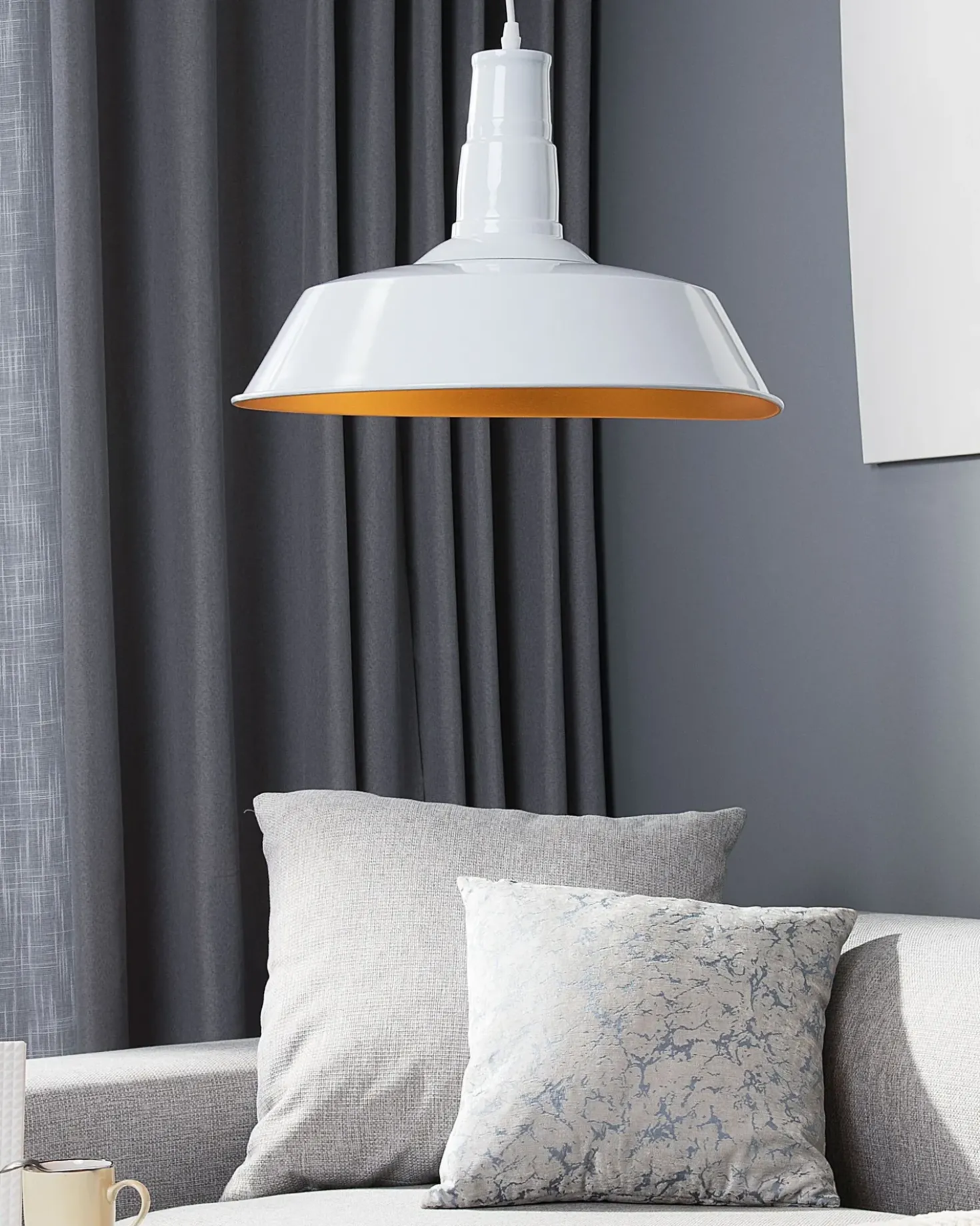 Lampadario BAYOU Metallo Bianco