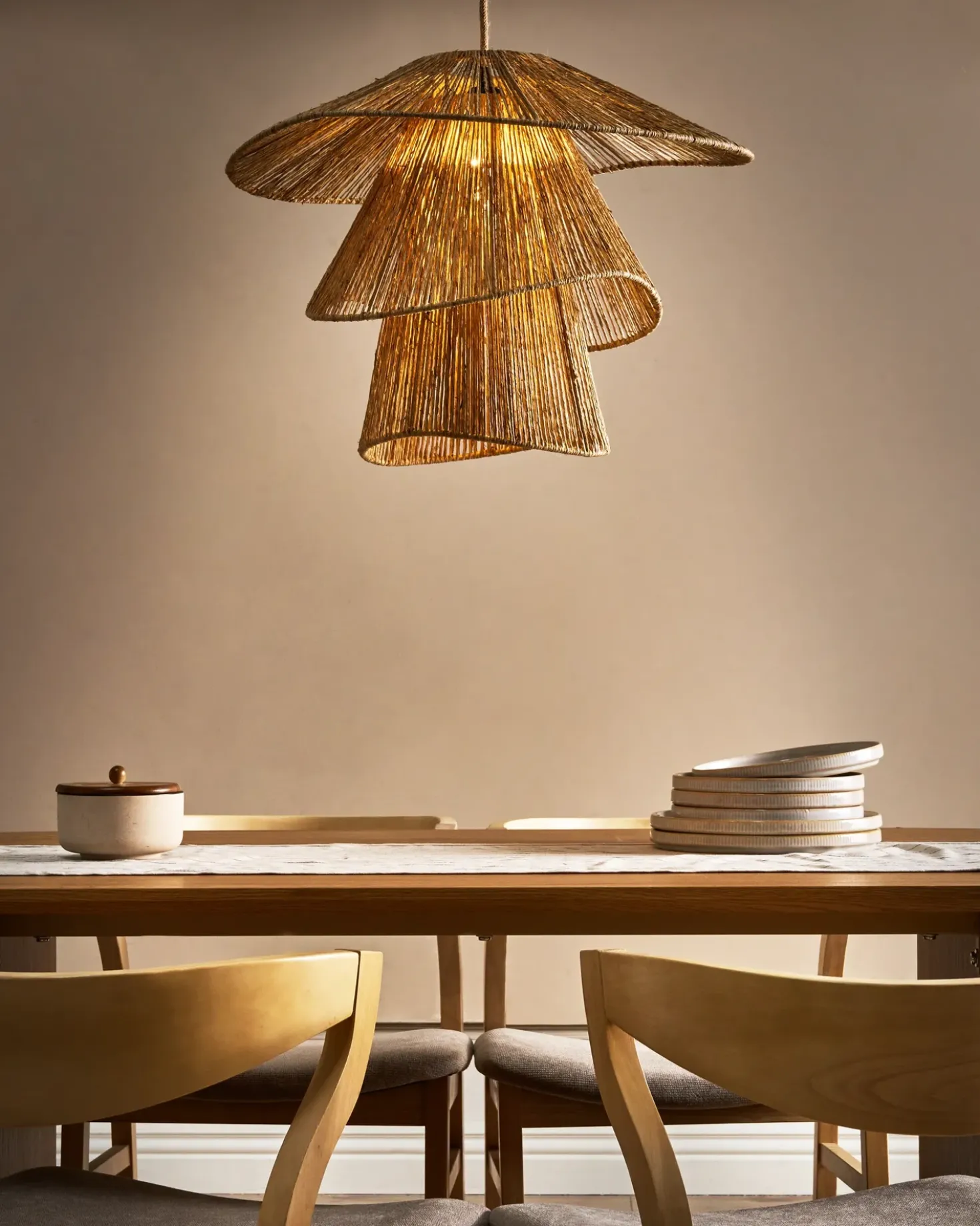 Lampadario BEDAS Iuta Naturale
