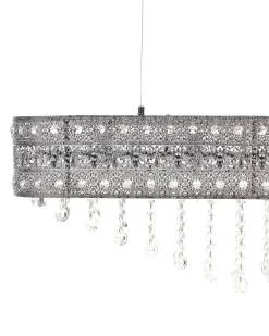 Lampadario BELELLE Cristallo Argento