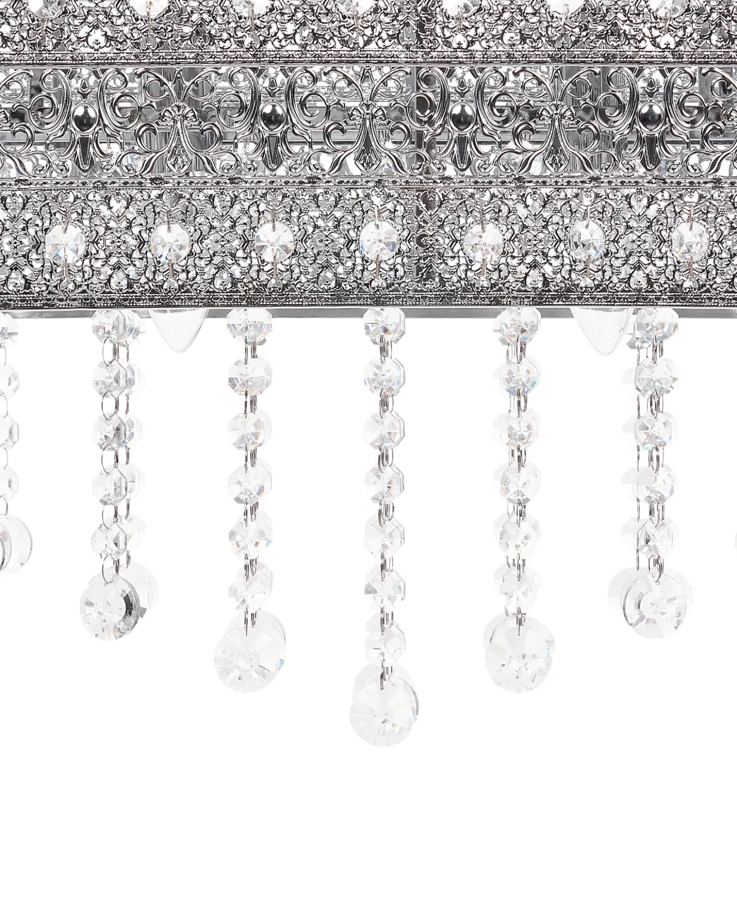 Lampadario BELELLE Cristallo Argento