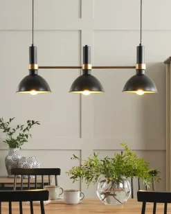 Lampadario BELES Metallo Nero
