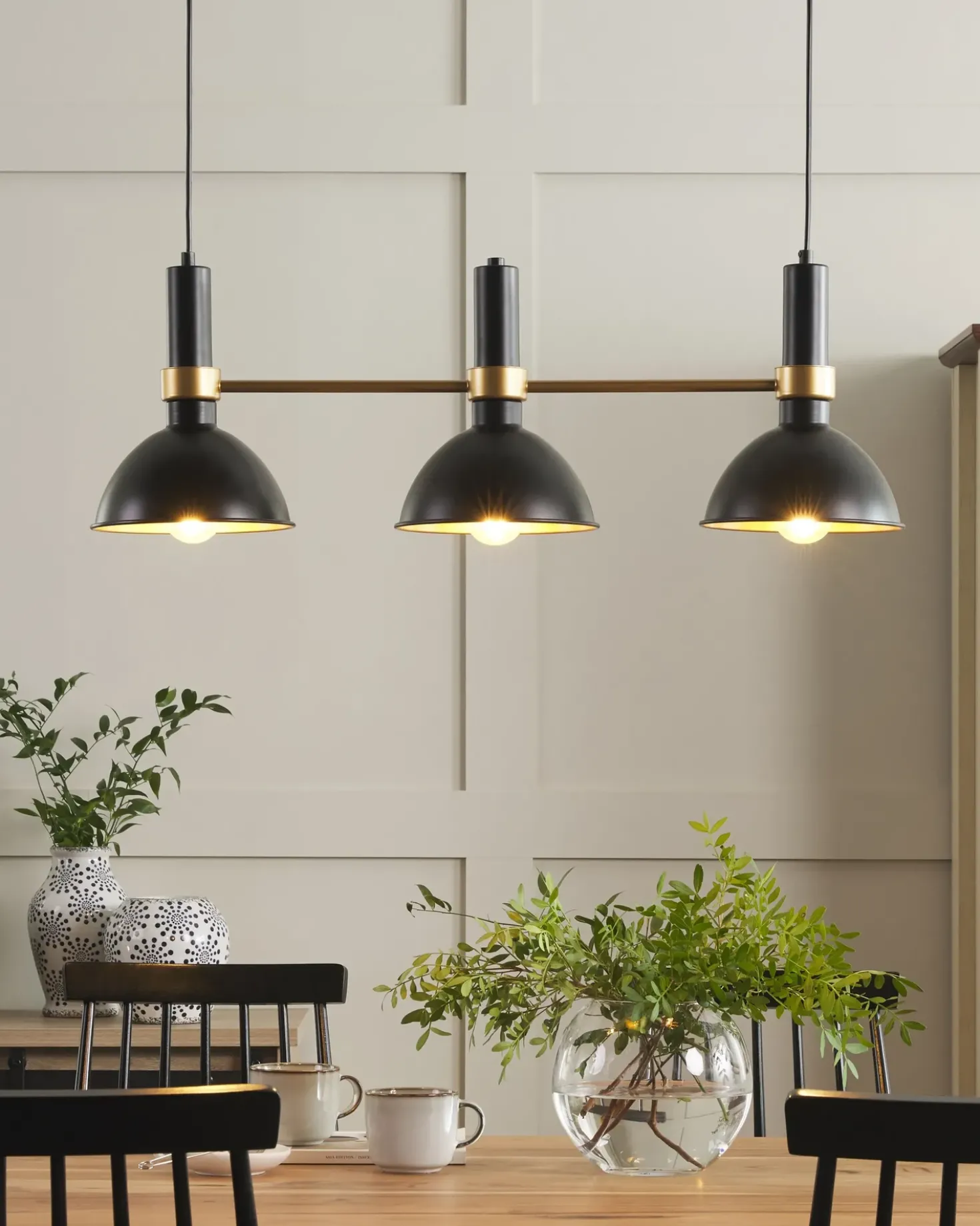 Lampadario BELES Metallo Nero