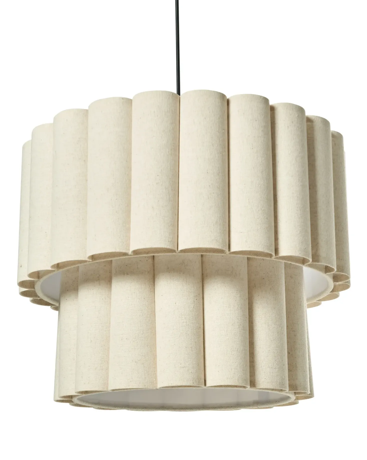 Lampadario BELESSA Lino Beige chiaro