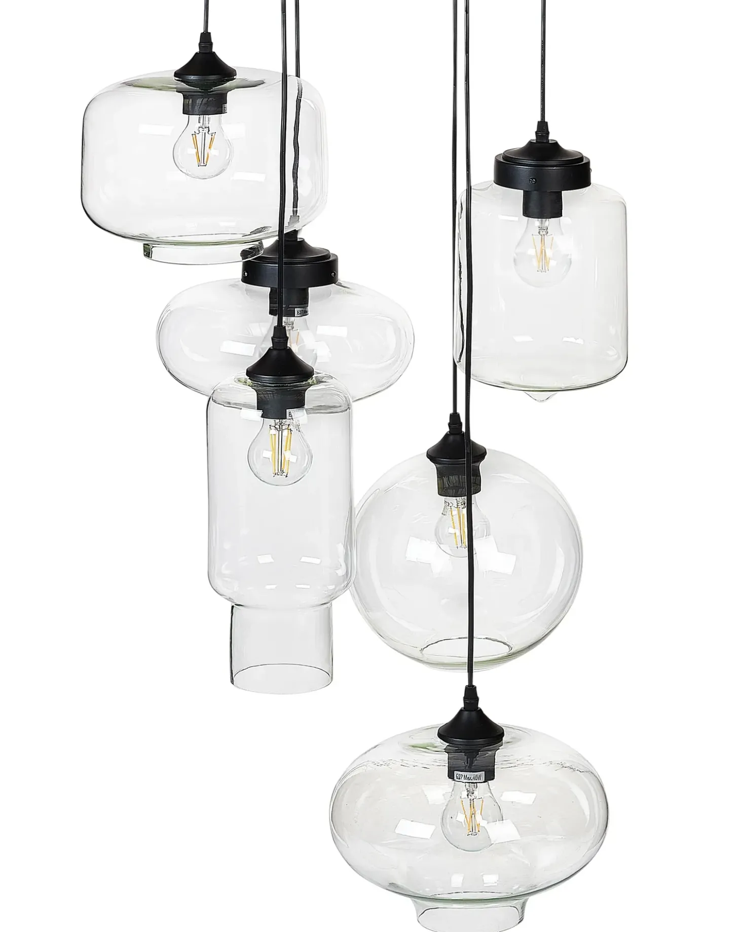 Lampadario BEMBOKA Vetro Trasparente