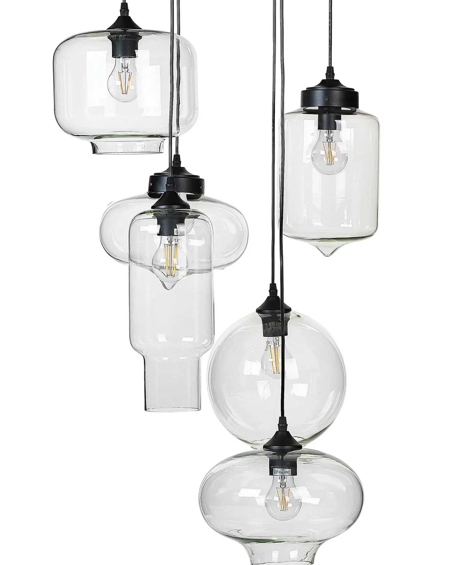 Lampadario BEMBOKA Vetro Trasparente