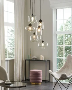 Lampadario BEMBOKA Vetro Trasparente