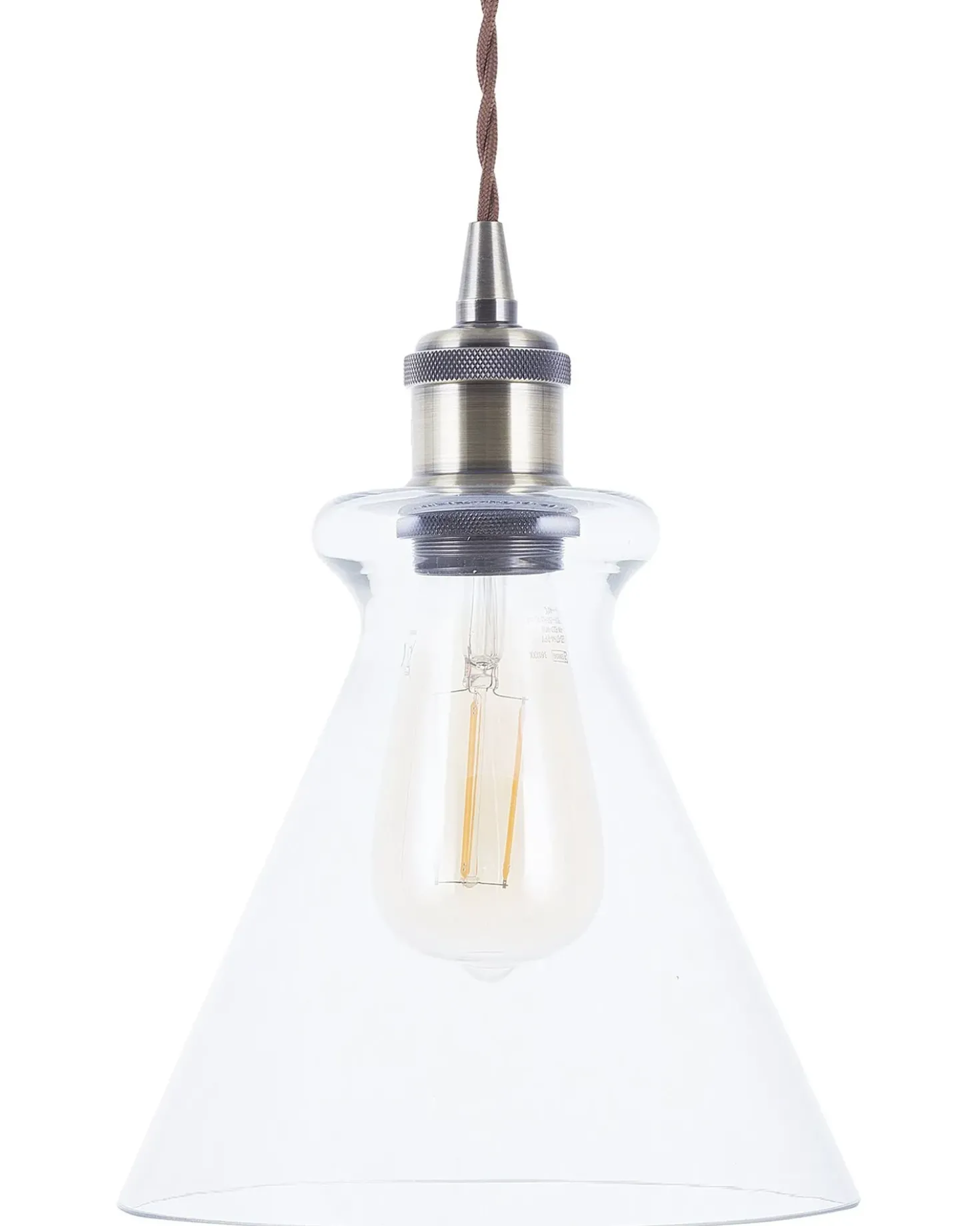 Lampadario BERGANTES Vetro Trasparente