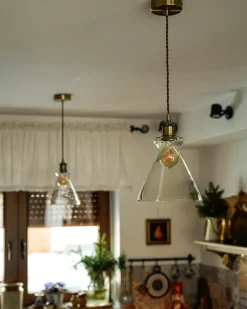 Lampadario BERGANTES Vetro Trasparente