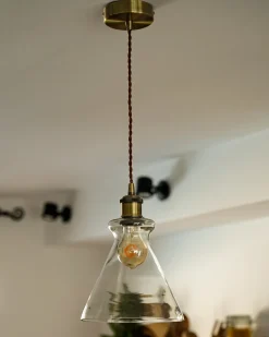 Lampadario BERGANTES Vetro Trasparente