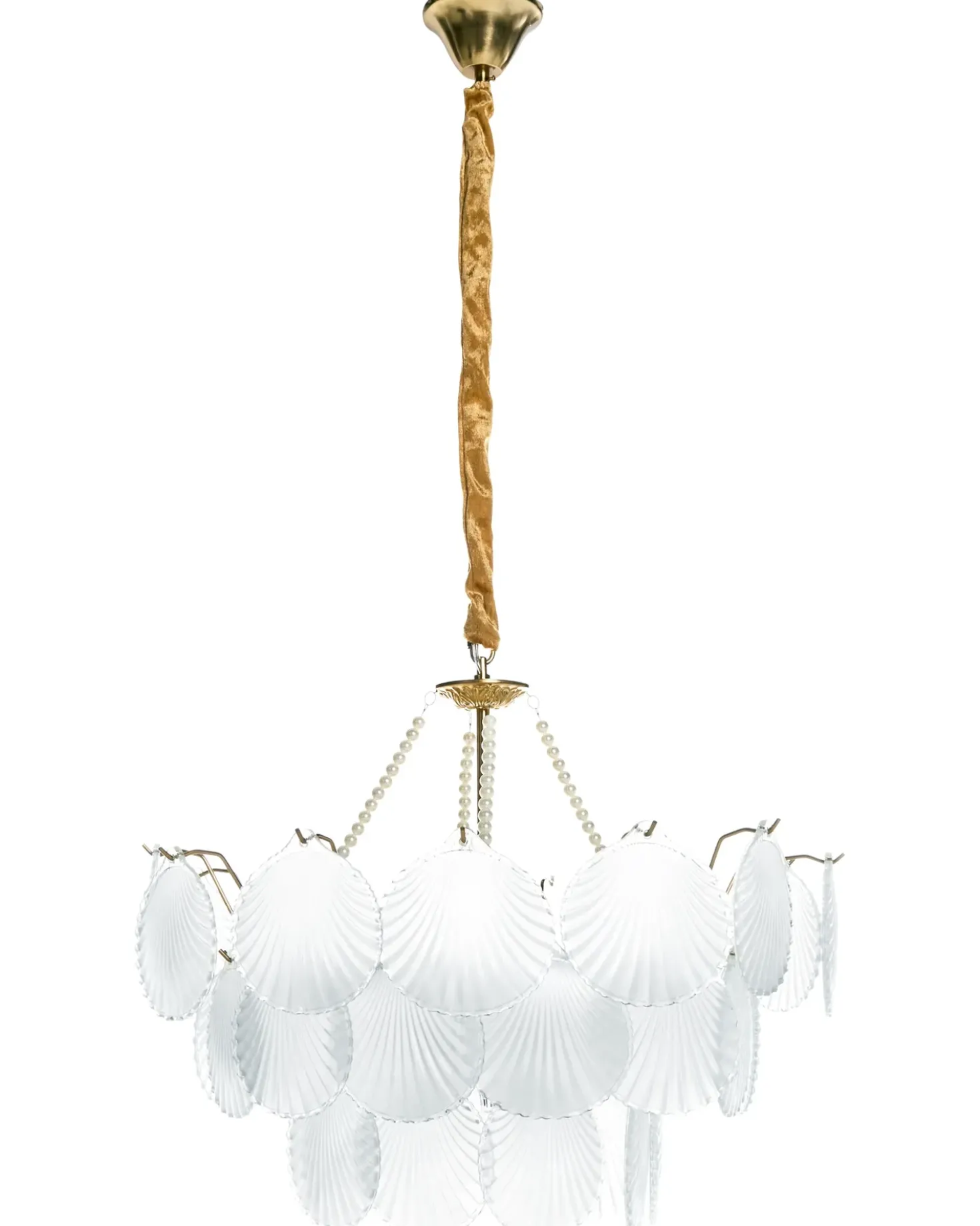 Lampadario BIGOTE Vetro Ottone