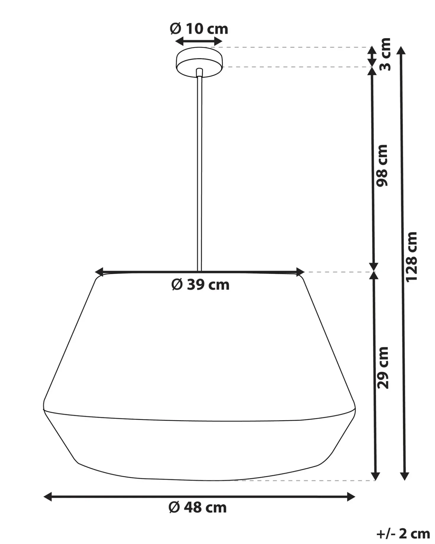 Lampadario BIRAU Iuta Naturale