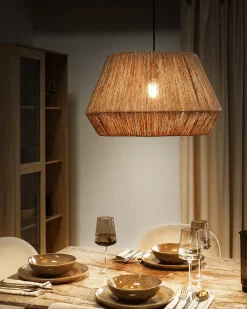 Lampadario BIRAU Iuta Naturale