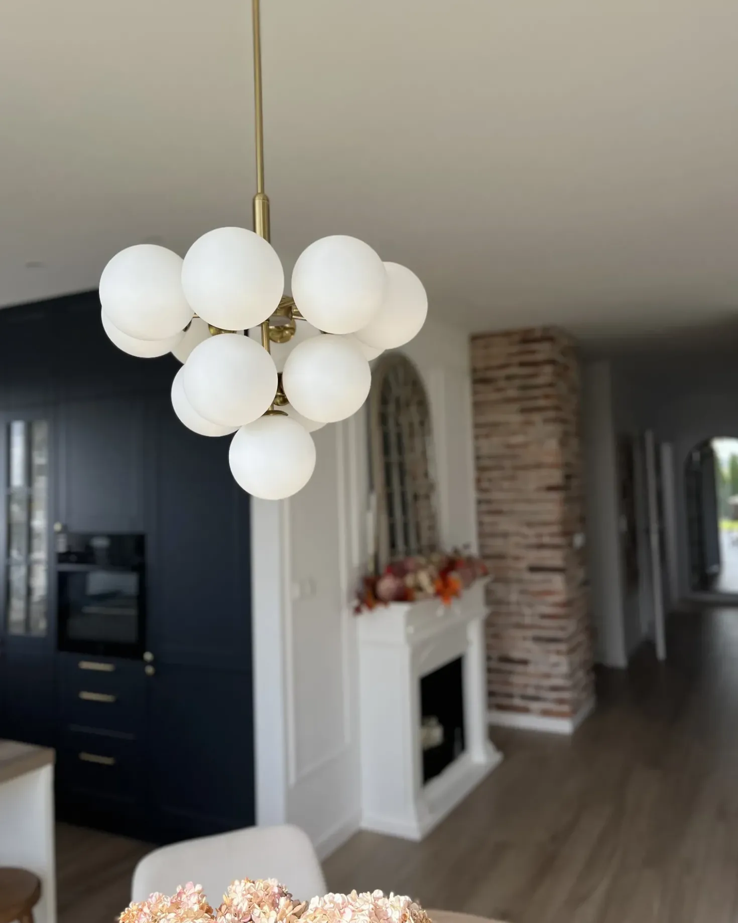 Lampadario BIRRIE Metallo Ottone