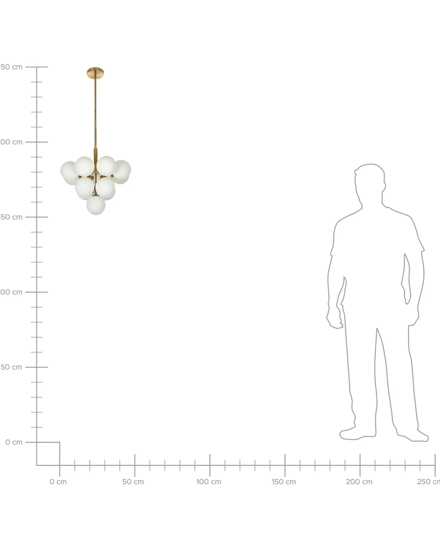 Lampadario BIRRIE Metallo Ottone