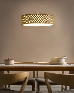 Lampadario BLONDIN Corda di carta Naturale
