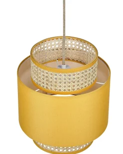 Lampadario BOERI Rattan Senape