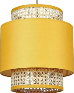 Lampadario BOERI Rattan Senape