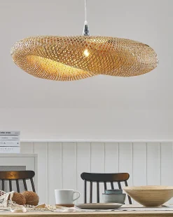 Lampadario BOYNE Bambù Marrone chiaro