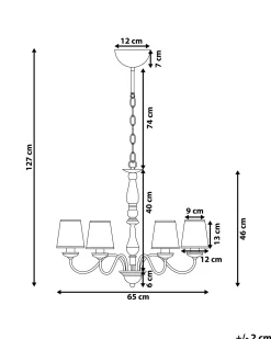 Lampadario BRADANO Metallo Ottone
