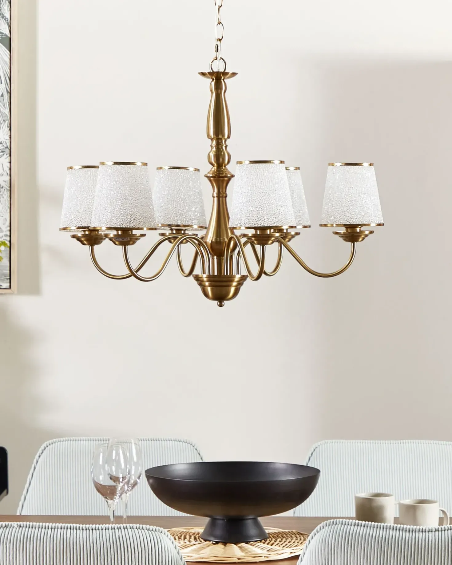 Lampadario BRADANO Metallo Ottone