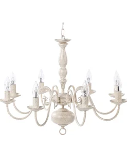 Lampadario BRITHON Metallo Bianco