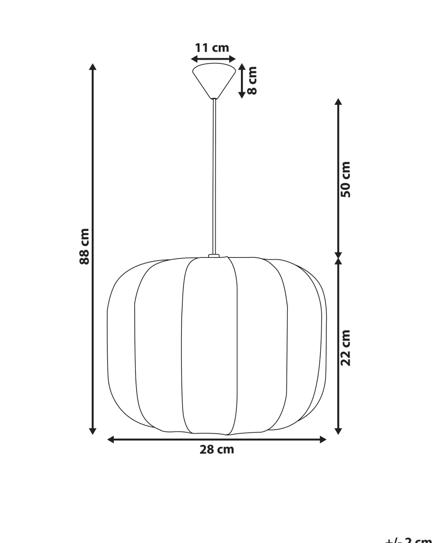 Lampadario CABRIALES Bianco