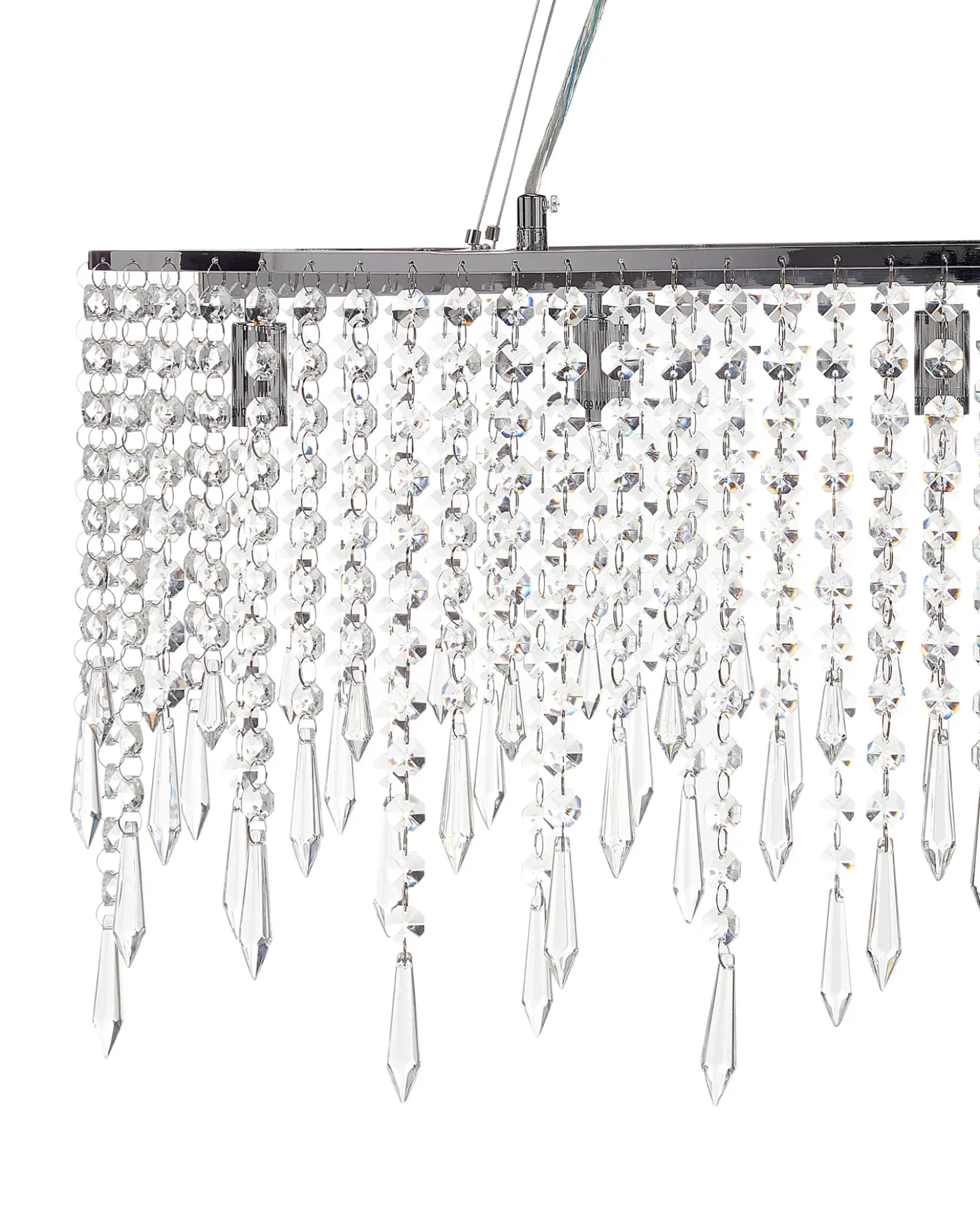 Lampadario CALVELLE Cristallo Argento