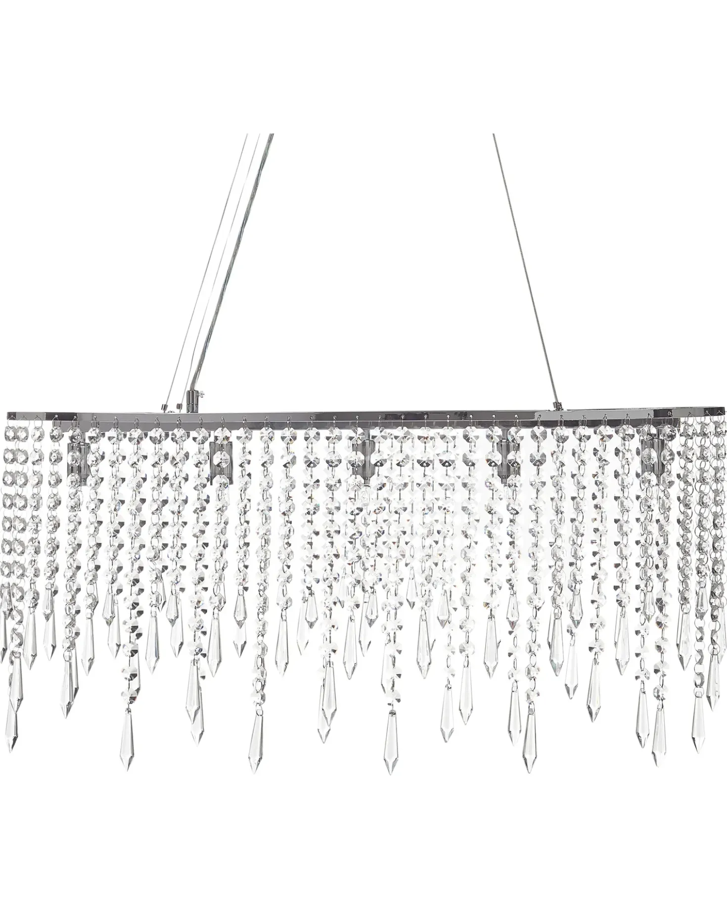 Lampadario CALVELLE Cristallo Argento