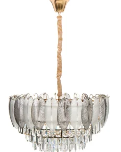 Lampadario CANAGUA Vetro Ottone