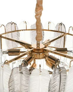 Lampadario CANAGUA Vetro Ottone