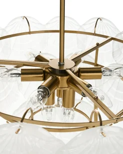 Lampadario CAPLINA Vetro Ottone