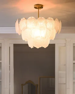 Lampadario CAPLINA Vetro Ottone
