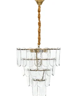Lampadario CARAVELI Vetro Ottone