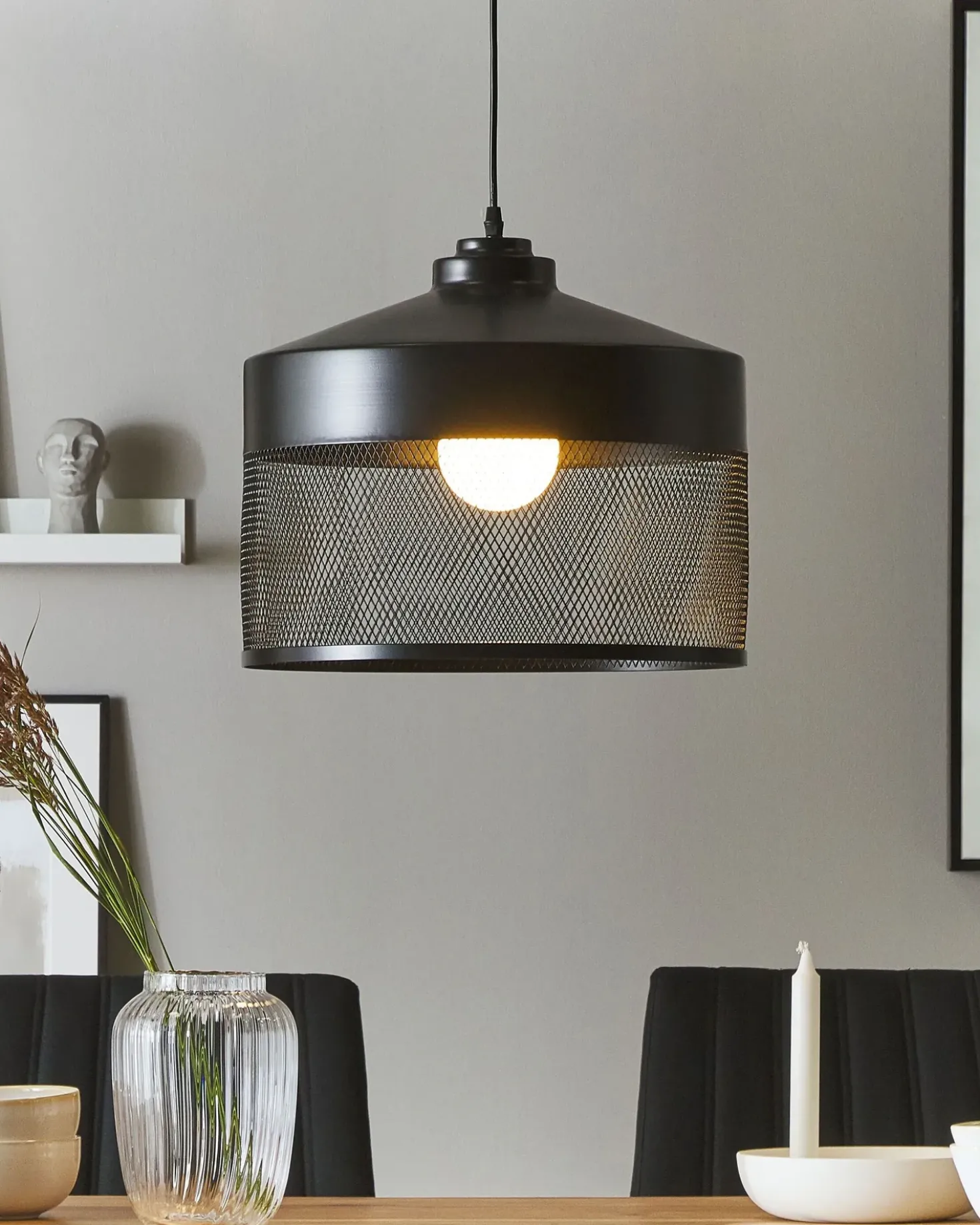 Lampadario CARDENER Metallo Nero