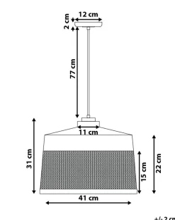 Lampadario CARDENER Metallo Nero