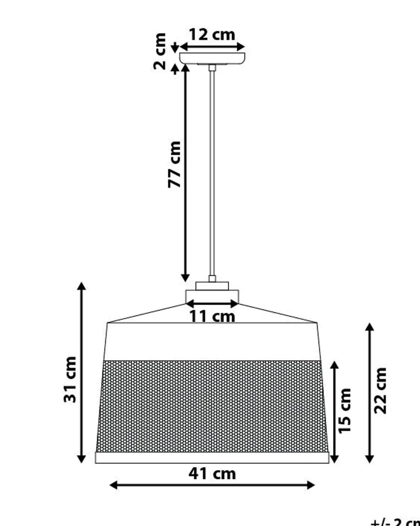 Lampadario CARDENER Metallo Nero