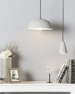 Lampadario CARES Metallo Grigio chiaro