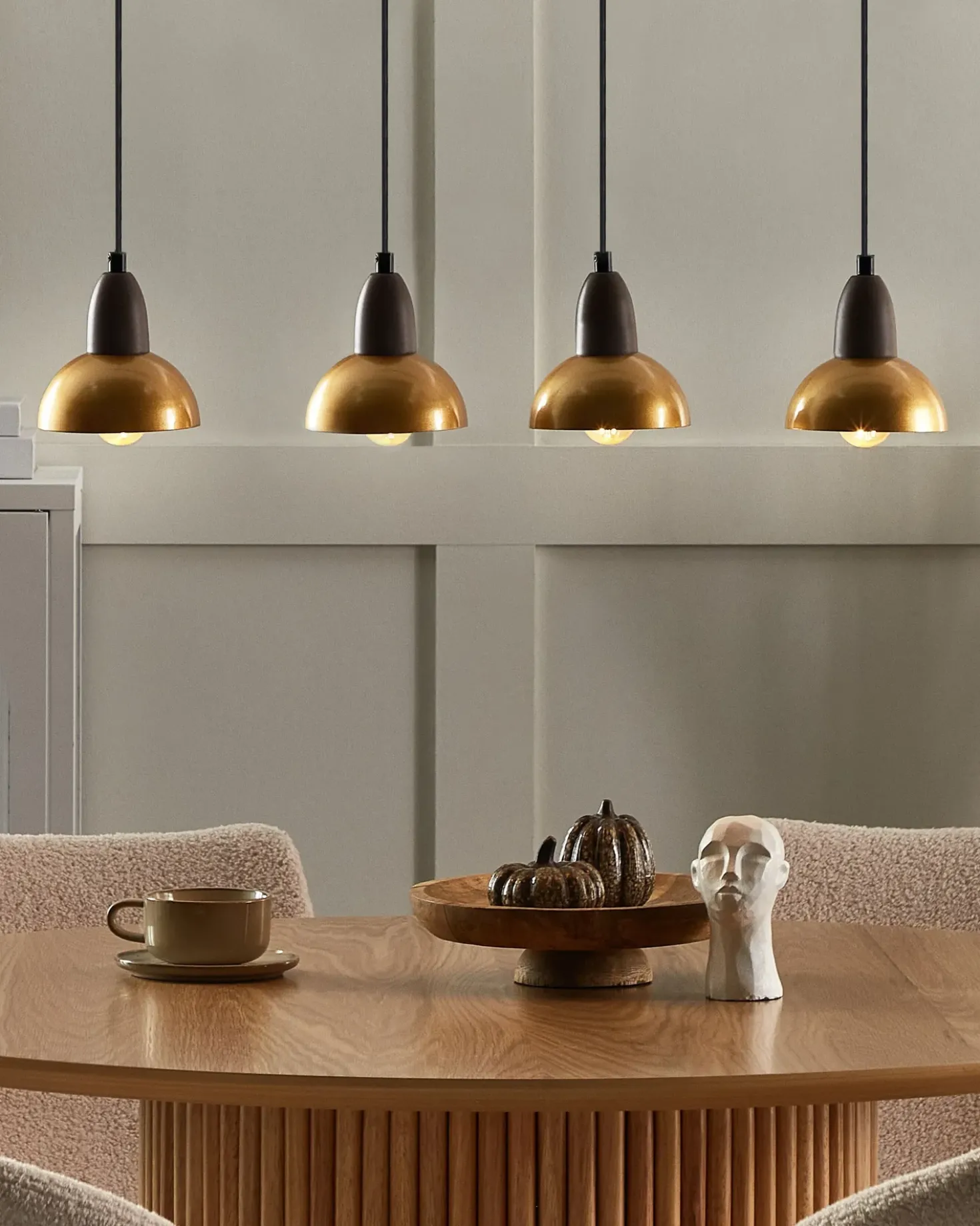 Lampadario CASTALY Metallo Ottone