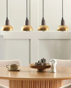 Lampadario CASTALY Metallo Ottone