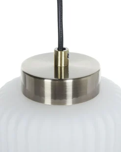 Lampadario CAUDELO Metallo Nero/Bianco