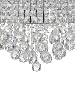 Lampadario CEDEIRA Cristallo Argento