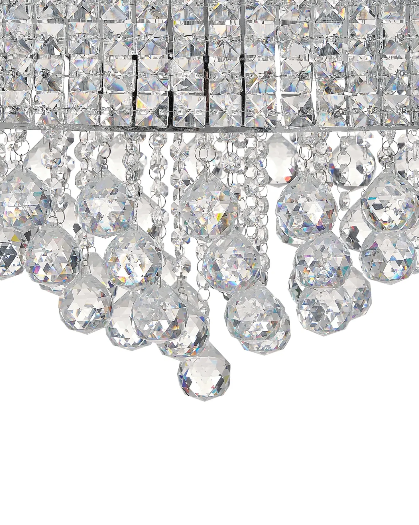 Lampadario CEDEIRA Cristallo Argento