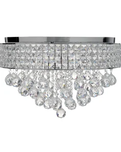 Lampadario CEDEIRA Cristallo Argento