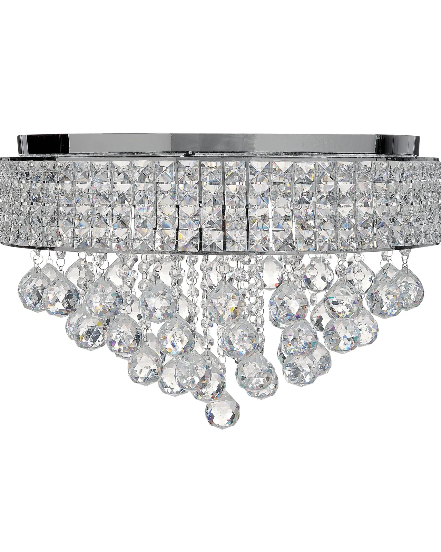 Lampadario CEDEIRA Cristallo Argento