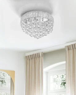 Lampadario CEDEIRA Cristallo Argento