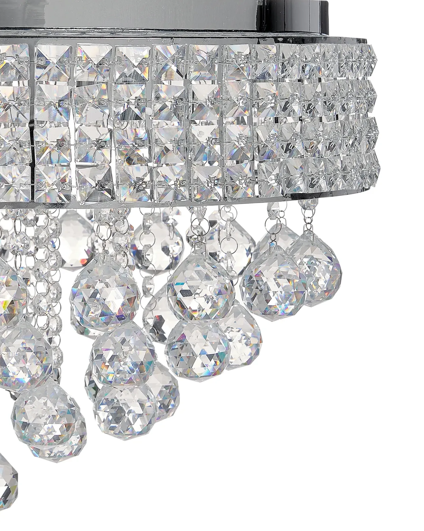 Lampadario CEDEIRA Cristallo Argento
