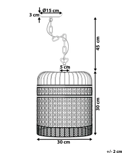 Lampadario CELON Metallo Nero