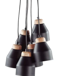 Lampadario CESTOS Metallo Nero